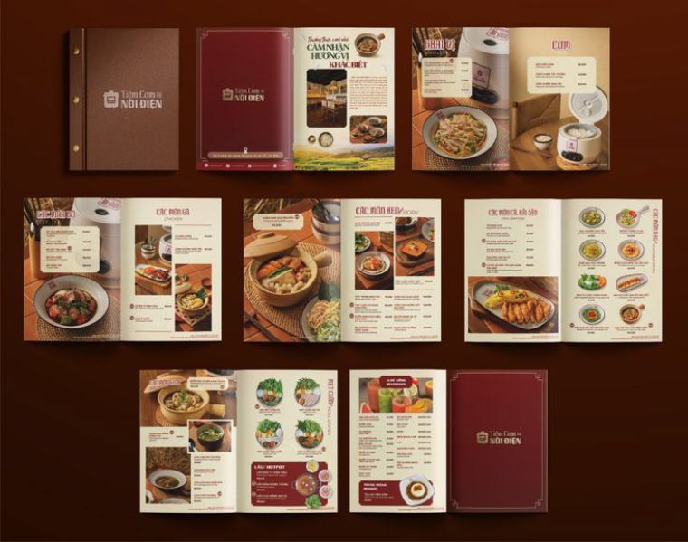 Thiết kế menu nhà hàng